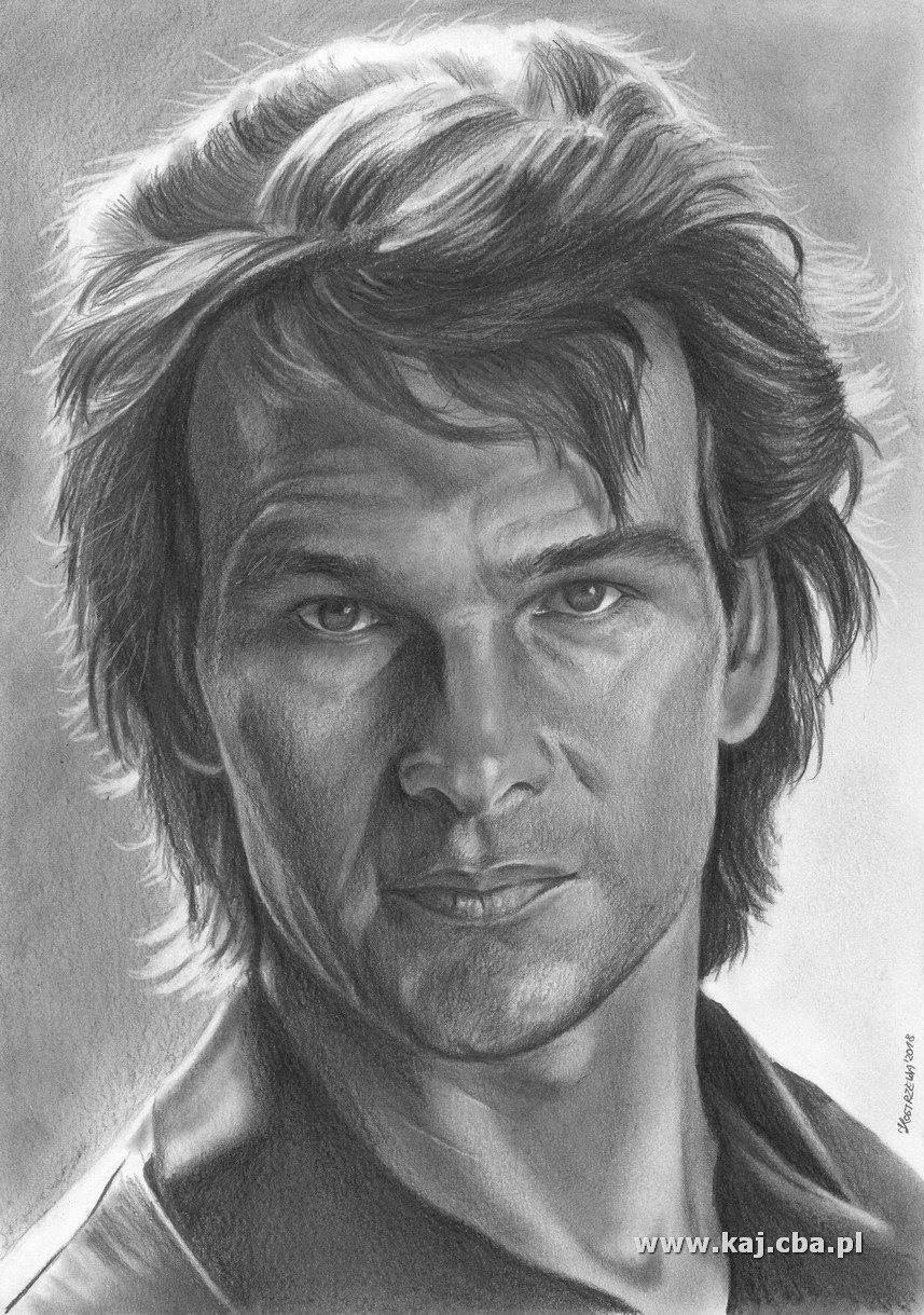 857x1219 artstation - Patrick Swayze Drawing
