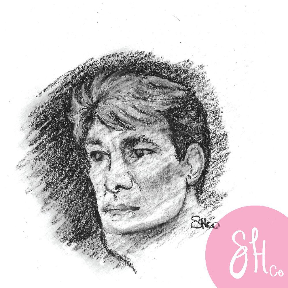 1000x1000 Sweet Honesty Co Illustration Painting Design - Patrick Swayze Drawing