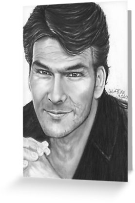 277x415 His Eyes Twinkled - Patrick Swayze Drawing