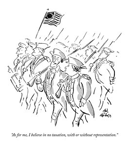 265x300 as for me, i believe in no taxation, with or drawing - Patriotism Drawing