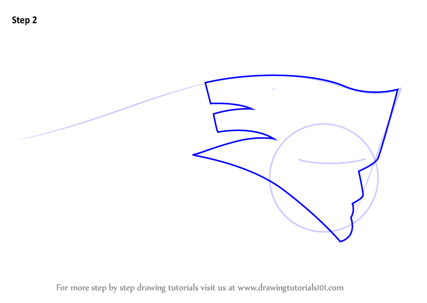 846x600 learn how to draw new england patriots logo - Patriots Drawing