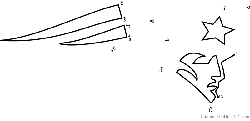 800x387 new england patriots logo dot to dot printable worksheet - Patriots Logo Drawing