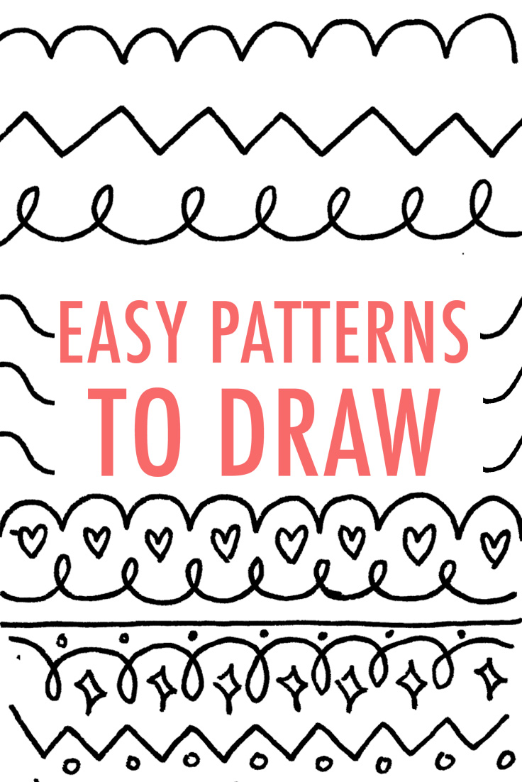 736x1102 easy patterns to draw design your own pattern - Pattern Design Drawing
