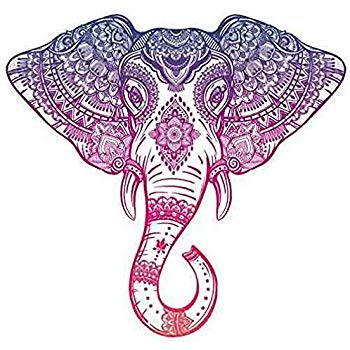 350x350 purple pink ombre henna pattern elephant head drawing - Pattern Elephant Drawing