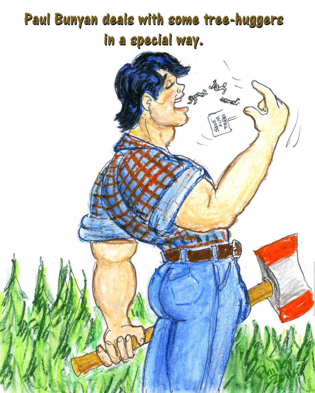 Paul Bunyan Drawing at Explore collection of Paul