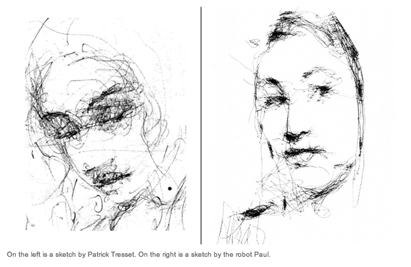 600x390 Paul, The Artistic Robot - Paul Drawing