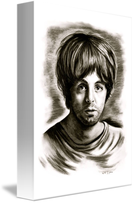 427x650 Paul Mccartney In Black And White - Paul Mccartney Drawing