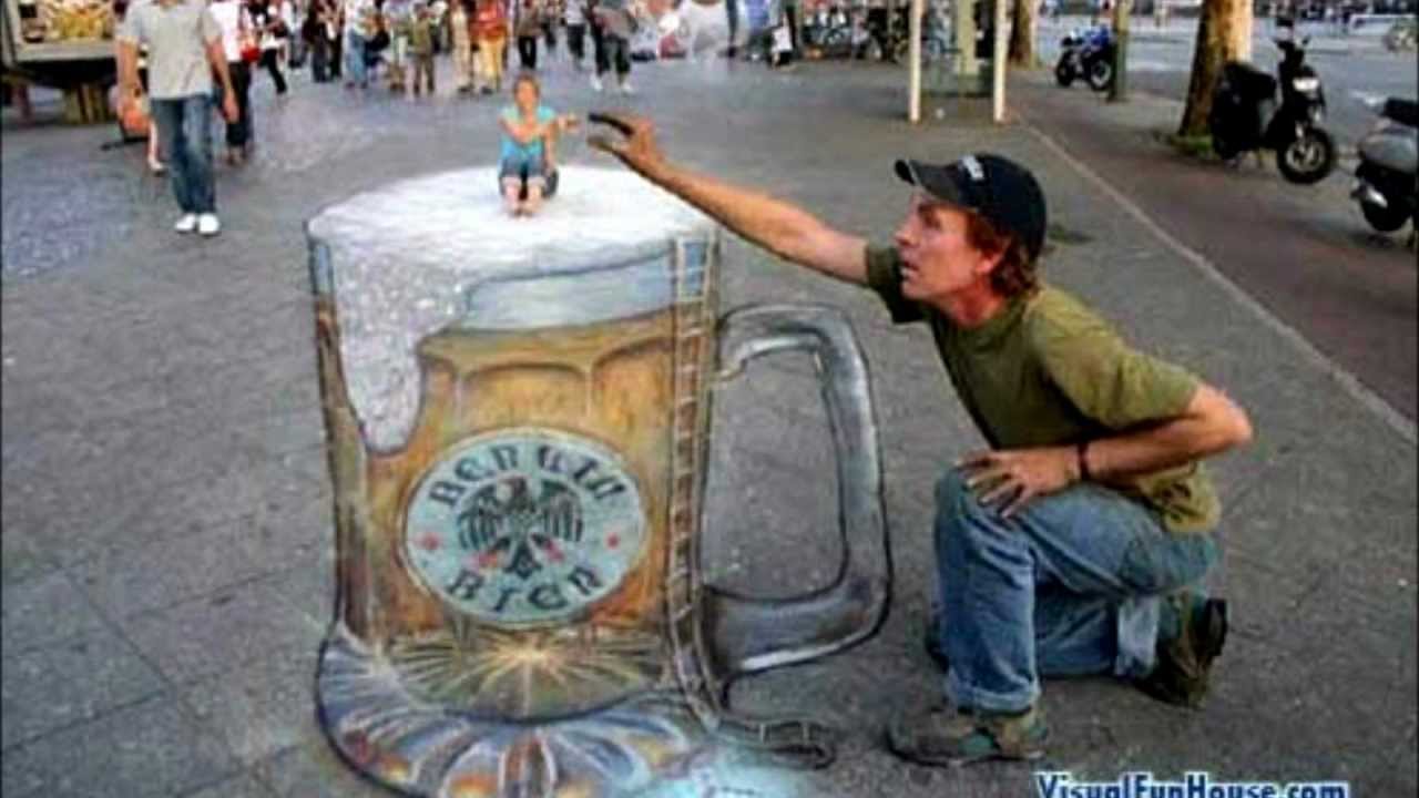 1280x720 coolest sidewalk art - Pavement Drawing