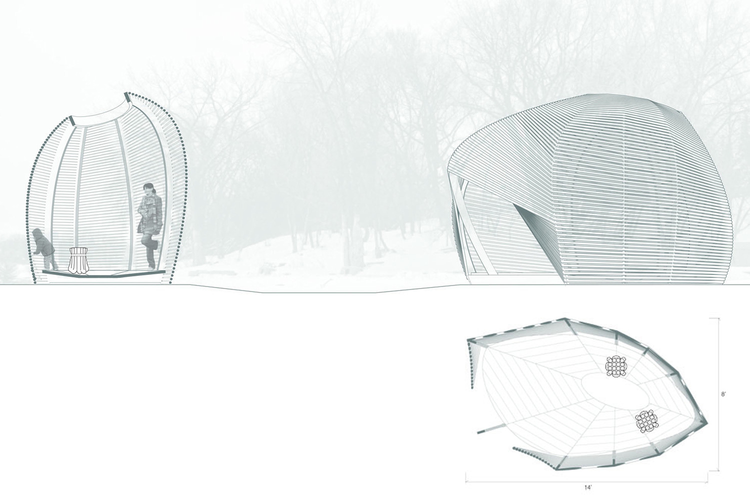 1500x1000 gallery of contemporary canadian wooden architecture in photos - Pavilion Drawings