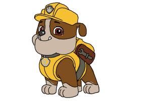 300x200 how to draw chase from paw patrol - Paw Patrol Chase Drawing
