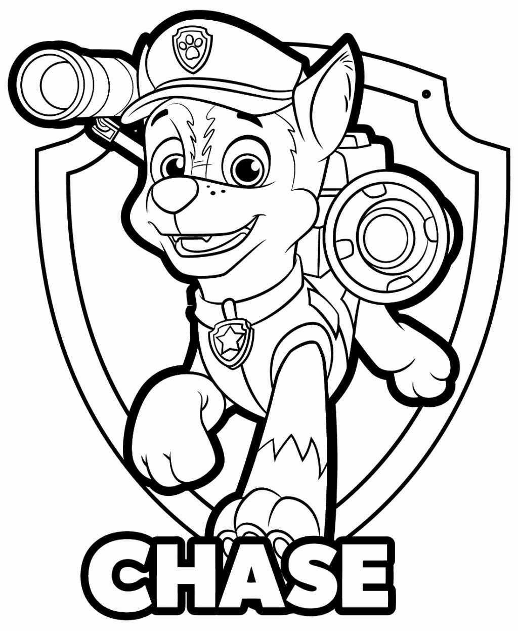 Paw Patrol Chase Drawing at PaintingValley.com | Explore ...