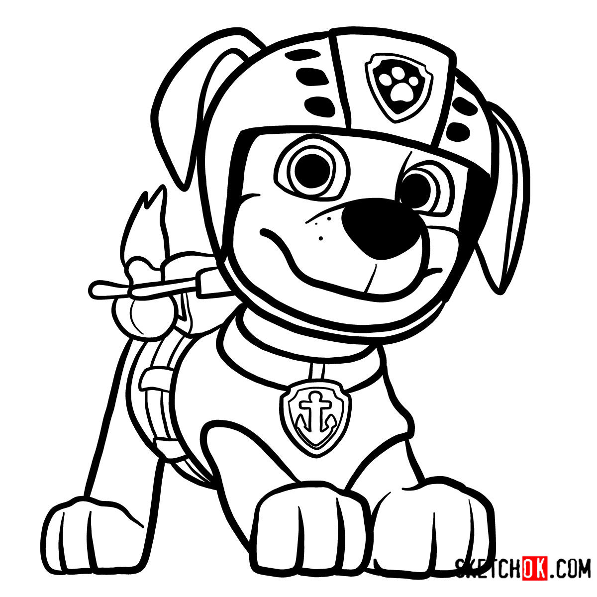 Paw Patrol Drawing at PaintingValley.com | Explore collection of Paw