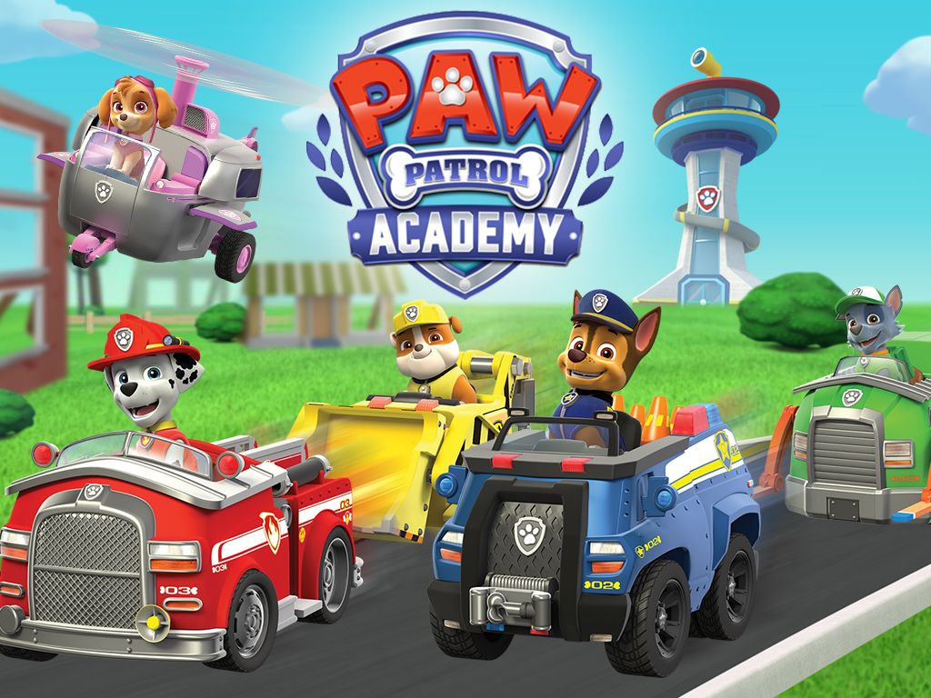 1024x768 paw patrol academy arcade style game for preschoolers - Paw Patrol Drawing Games