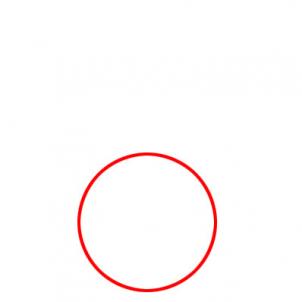 302x302 Draw A Paw Print, Step - Paw Print Drawing