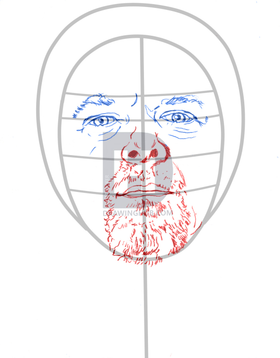 564x720 how to draw rick harrison, pawn stars, rick harrison, step - Pawn Drawing