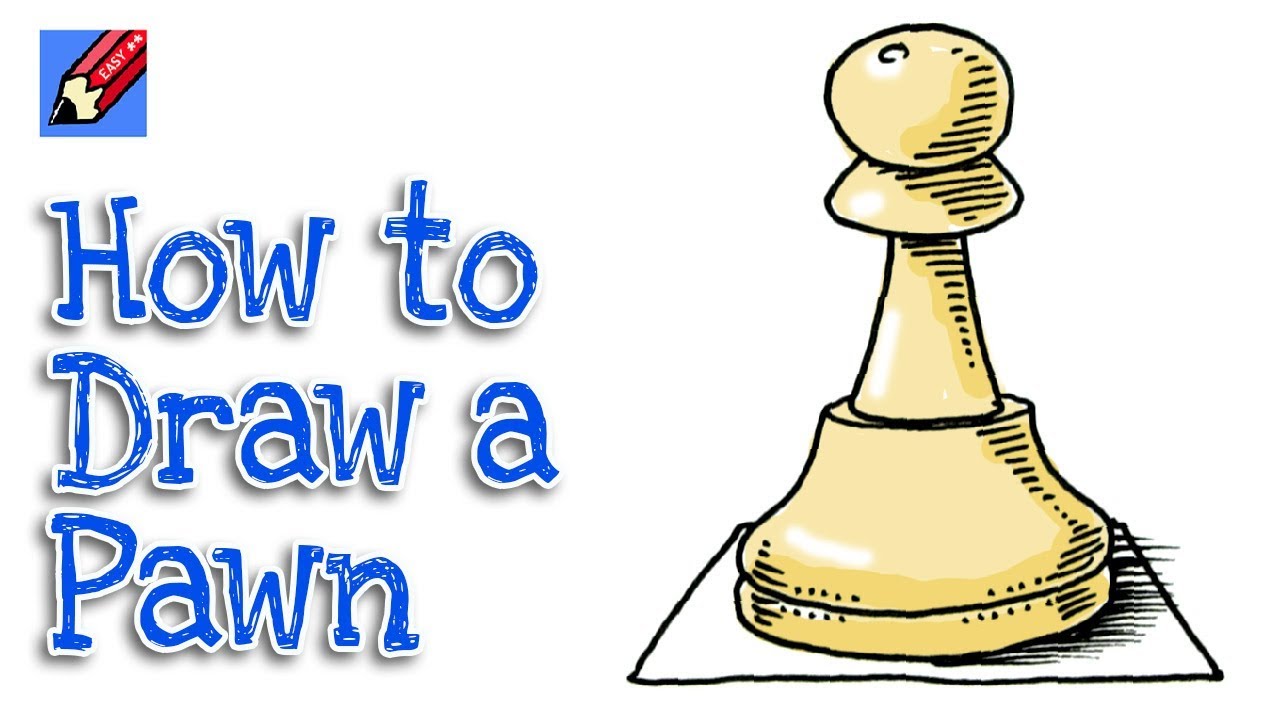1280x720 how to draw a chess pawn real easy - Pawn Drawing