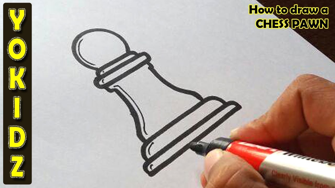 1280x720 how to draw a chess pawn - Pawn Drawing