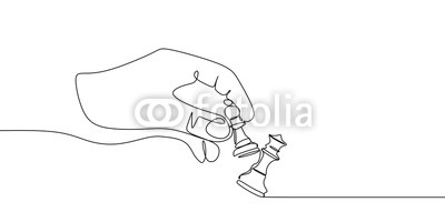 400x200 pawn and queen chess pieces are drawn - Pawn Drawing