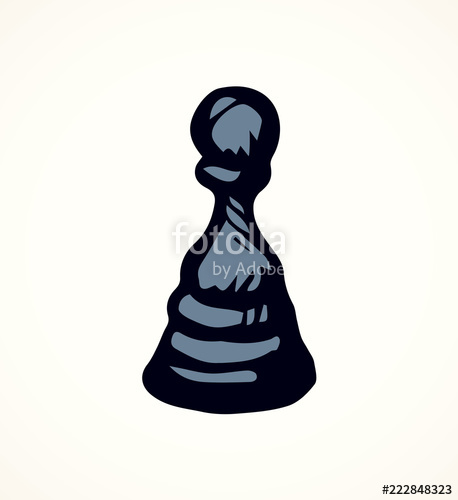 458x500 pawn vector drawing stock image and royalty free vector - Pawn Drawing