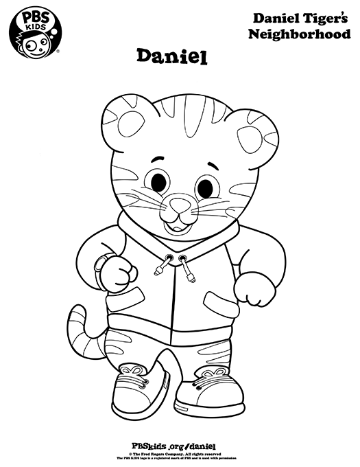 525x680 print color daniel tiger's neighborhood pbs kids dylan - Pbs Drawing