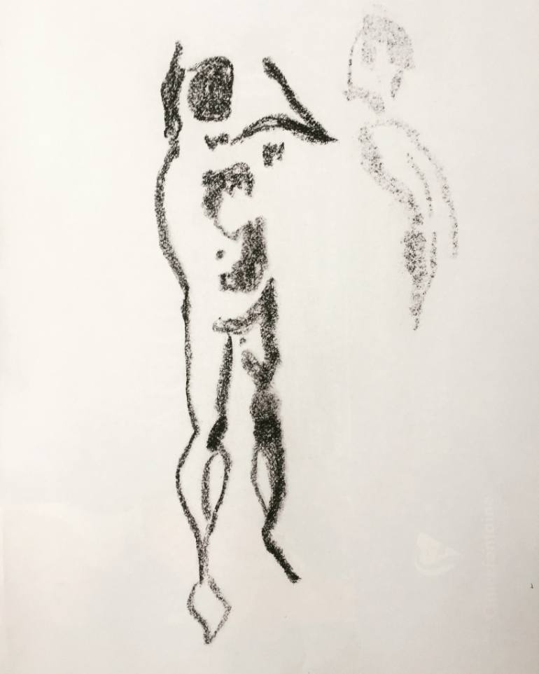 770x962 Saatchi Art Autoportrait Drawing - Pbs Drawing Guy