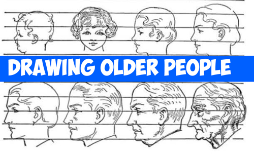 500x304 how to draw elderly people tips to drawing older people's faces - Pe Drawing