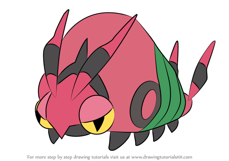 800x565 Learn How To Draw Venipede From Pokemon - Pe Drawing