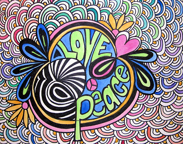 600x473 love and peace drawing - Peace And Love Drawings