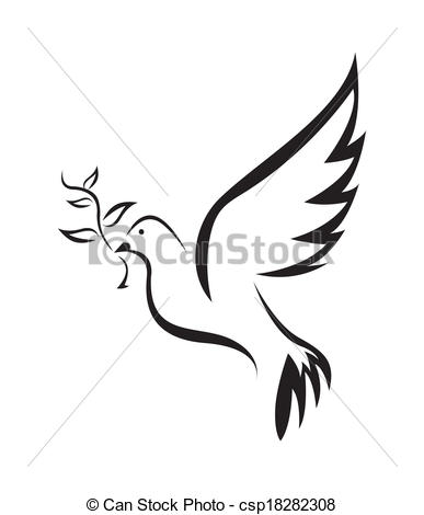 387x470 dove of peace simple symbol - Peace Dove Drawing