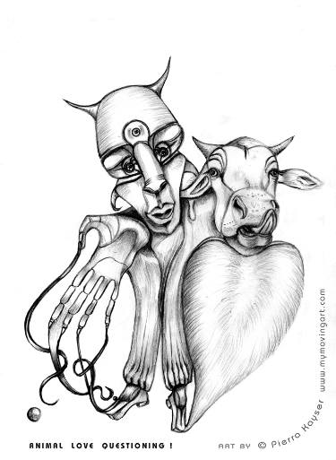 375x513 animallove message of peace drawing - Peace Drawing