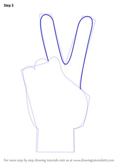 235x332 Learn How To Draw Peace Sign Hand - Peace Hand Drawing