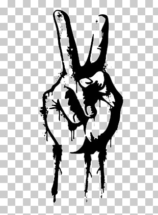 310x423 Peace Hand Png Cliparts For Free Download Uihere - Peace Hand Sign Drawing