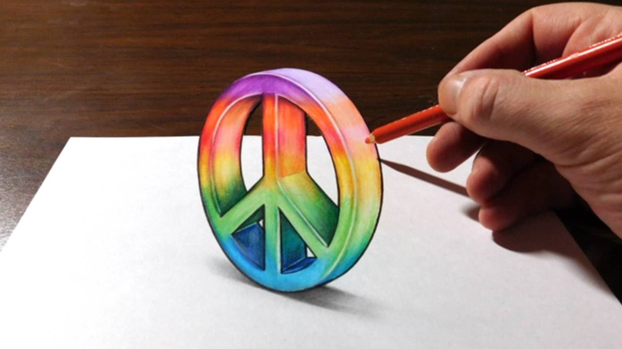 1280x720 drawing a peace sign - Peace Sign Drawing