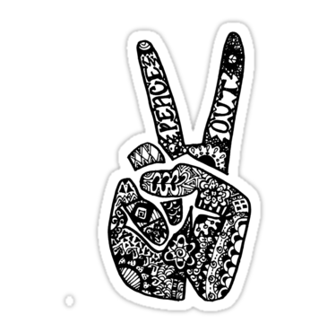 375x360 peace sign hand drawing pictures and cliparts, download free - Peace Sign Drawing