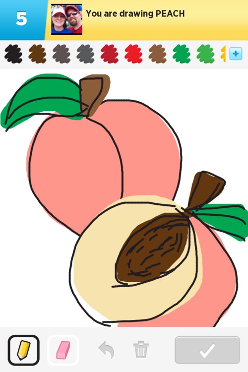 500x750 Peach Drawings - Peach Drawing