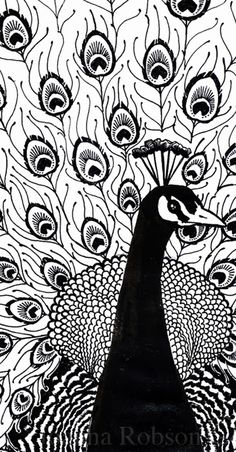 236x452 Huge Collection Of 'peacock Drawing Black And White' Download - Peacock Drawing Black And White