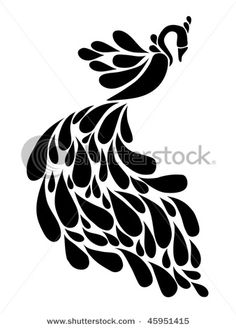 236x328 Black And White Peacock Designs - Peacock Drawing Black And White