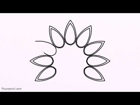 Peacock Drawing For Kids