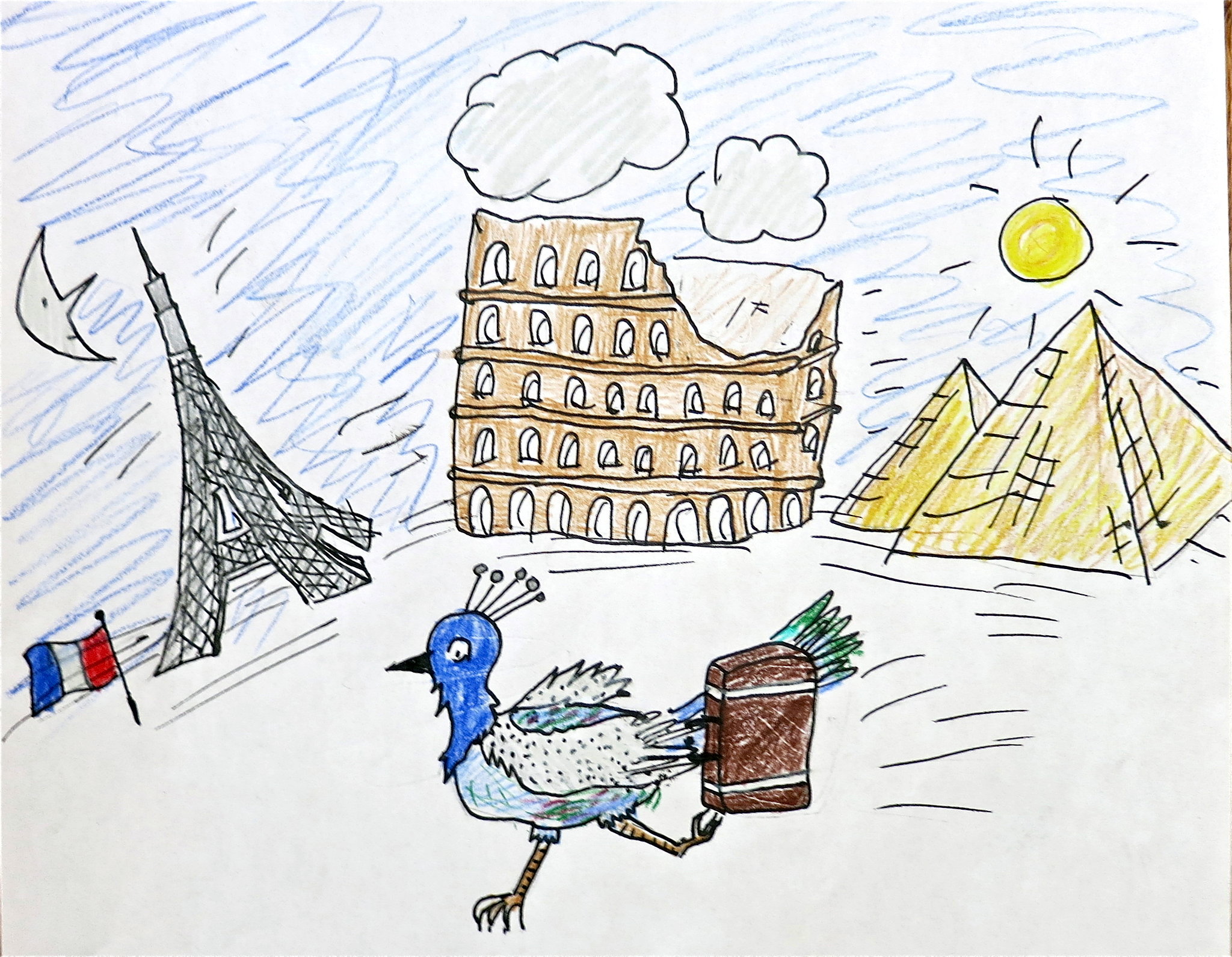 2048x1591 kids draw the news peacock on the loose - Peacock Drawing For Kids