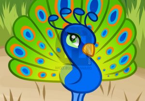 300x210 peacock drawing for kids and learn how to draw a peacock for kids - Peacock Drawing For Kids