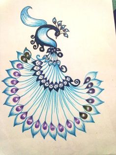 Peacock Drawing Images At Paintingvalleycom Explore