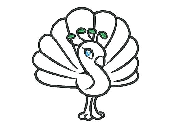 570x412 peacock outline easy drawings of a peacock peacock drawing - Peacock Drawing Images