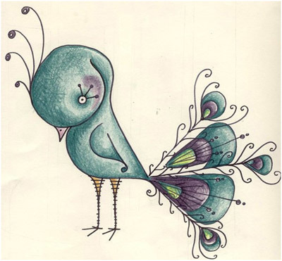 Peacock Drawing Tattoo