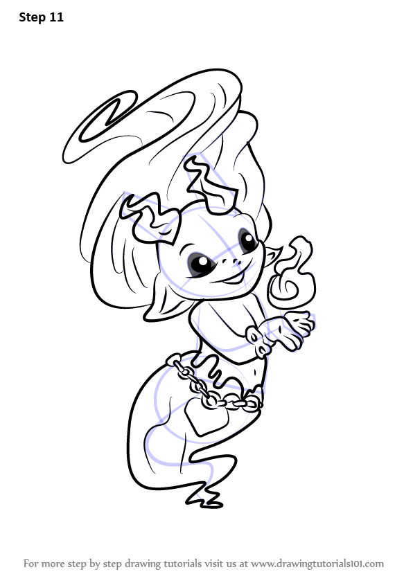 596x842 learn how to draw peak a boo from the zelfs - Peak Drawing