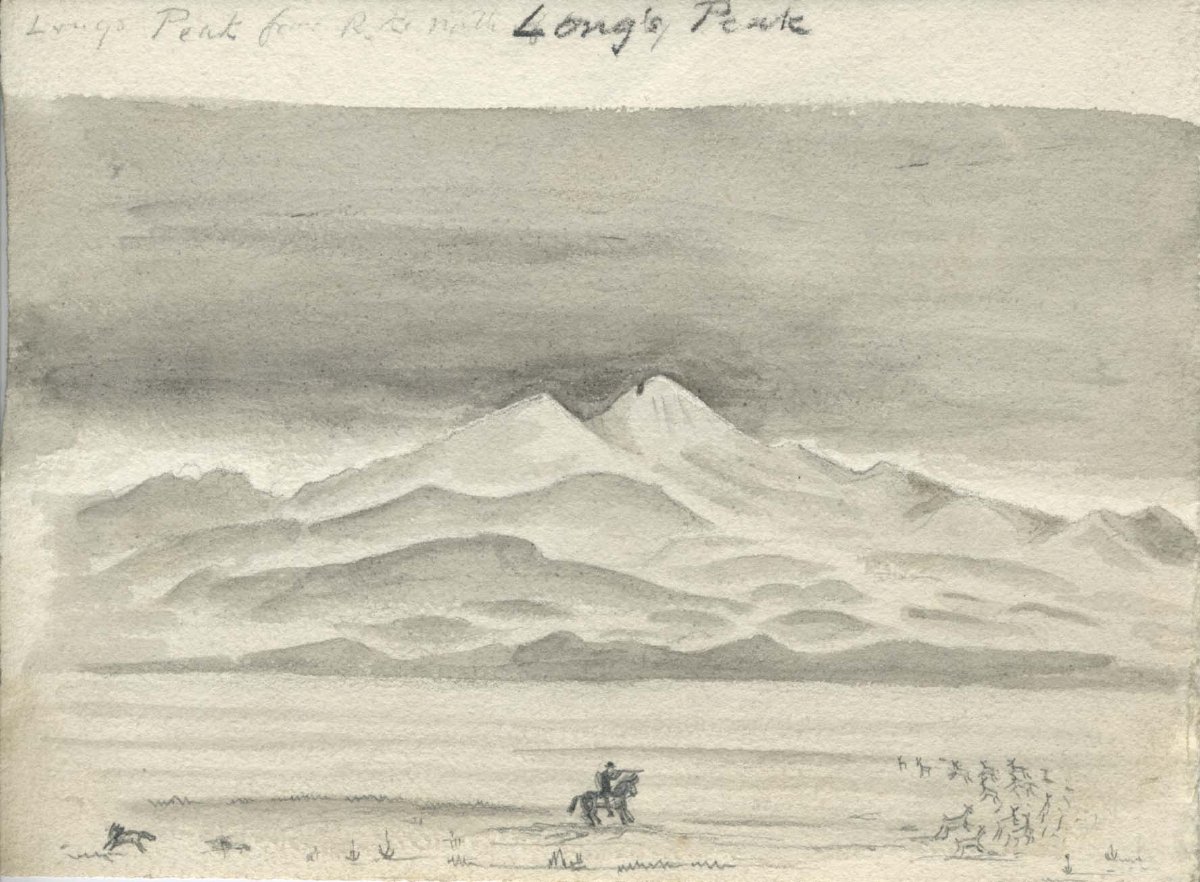 1200x882 long's peak - Peak Drawing