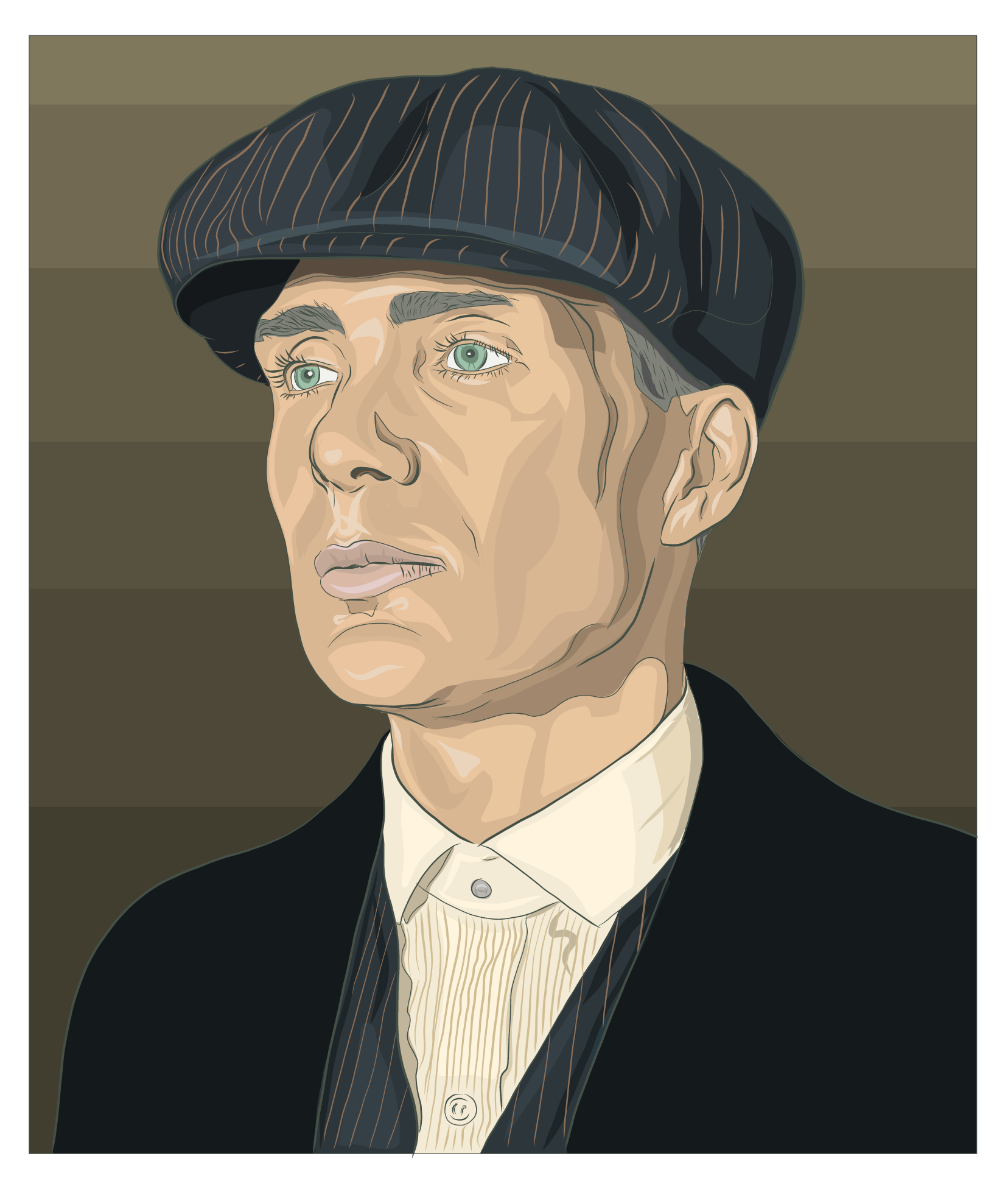 1656x1944 Larry Cooney Jr - Peaky Blinders Drawing