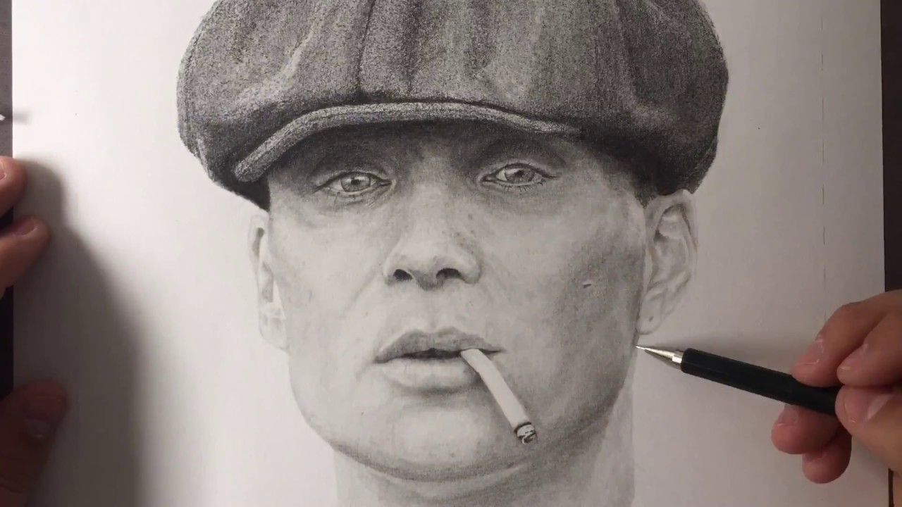 1280x720 Speed Drawing De Thomas Shelby - Peaky Blinders Drawing