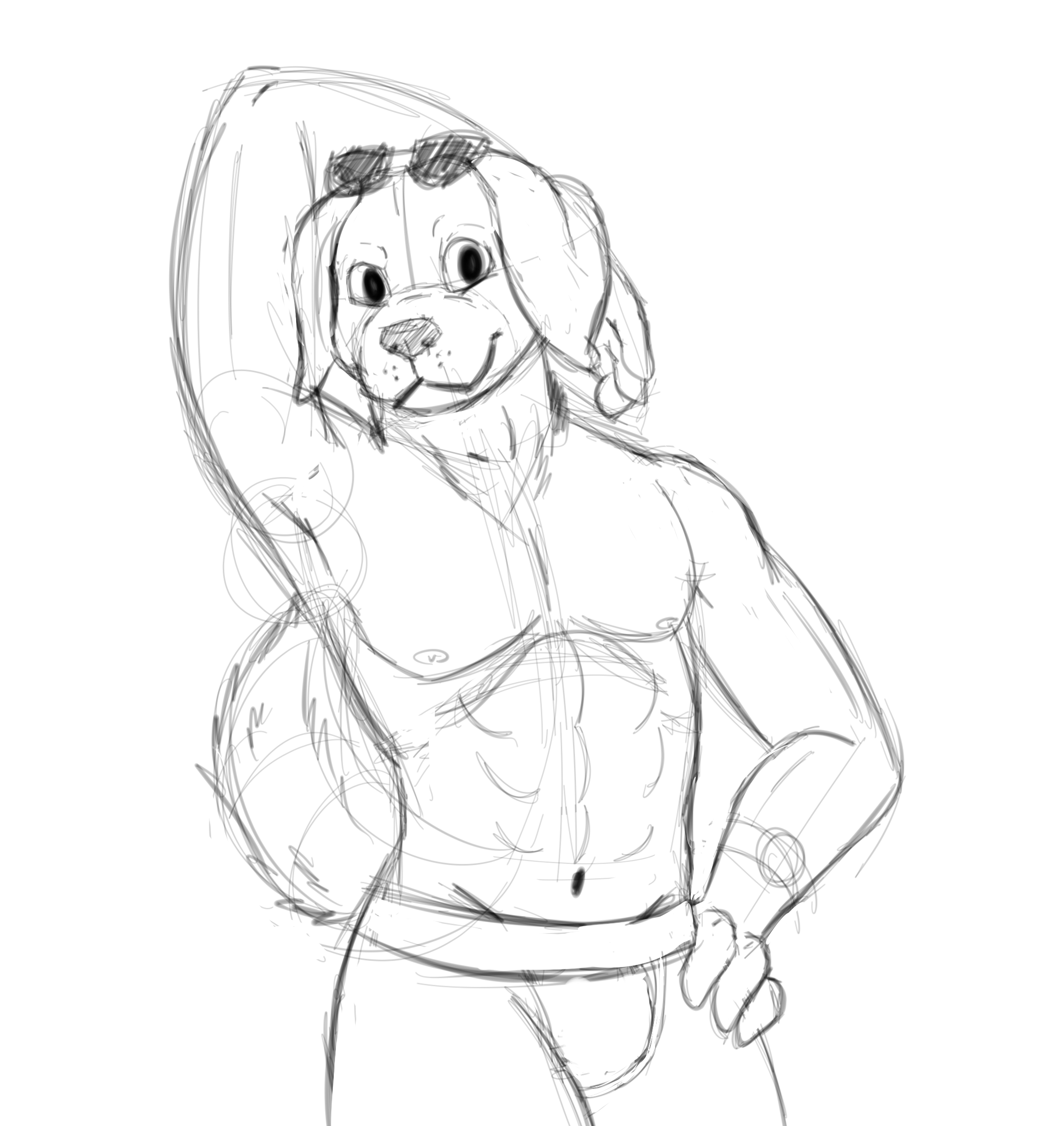 2050x2209 Q Mr Peanutbutter, Drawn - Peanut Butter Drawing