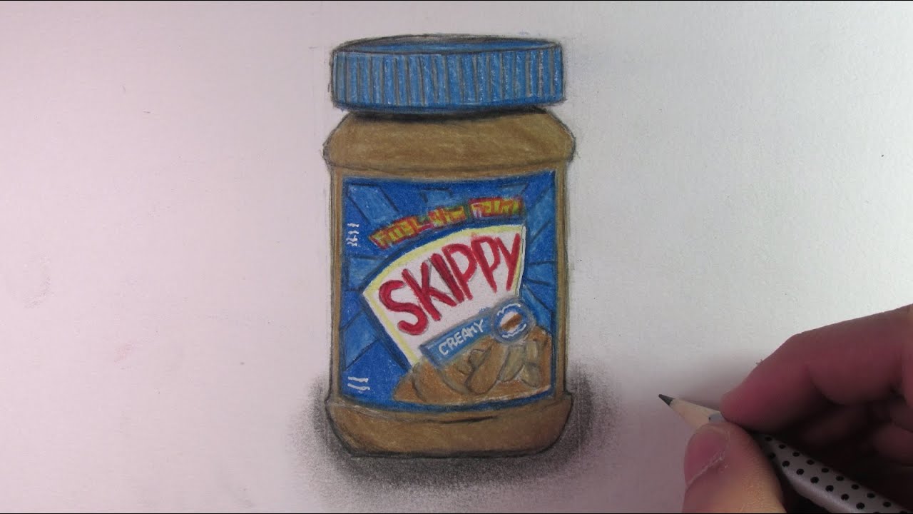 1280x720 realistic peanut butter jar - Peanut Butter Drawing