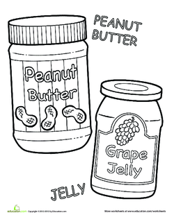 250x323 yummy peanut butter and jelly lesson plan - Peanut Butter Drawing